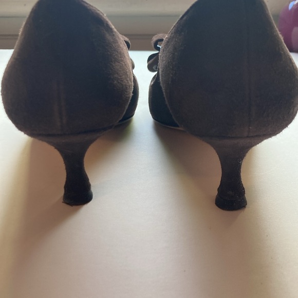 Pancaldi Brown Suede Heels - Picture 5 of 7